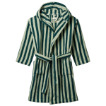 Naram Kids Bathrobe, Sea Foam And Deep Teal