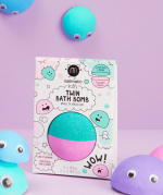 Twin Bath Bomb, Pink + Lagoon - Image 3