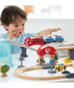 Hape City Train Bucket Set - Image 2