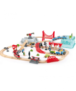 Hape City Train Bucket Set