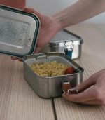 Stainless Steel Lunch Box With Heat Safe Insert, Terracotta - Image 2