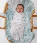 Alphabet Animals Cotton Muslin Swaddles - 4 Pack - Image 3