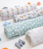 Alphabet Animals Cotton Muslin Swaddles - 4 Pack - Image 2