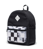 Heritage Youth Backpack Black Distressed Checker - Image 2