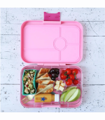 Yumbox Mini Silicone Bento Cup, Pink Aqua - Image 2