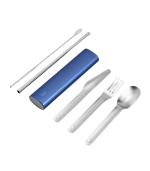 Cutlery Set, Whale Blue