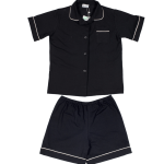 Black Summer Preppy Pyjamas