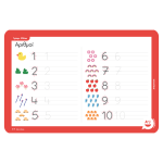 A To J Placemat - White Erase 123