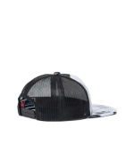 Kids Whaler Cap Mesh Black Distressed Checker - Image 2