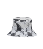 Toddler Beach Bucket Hat UV, Black Distressed Checker - Image 2