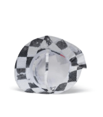 Toddler Beach Bucket Hat UV, Black Distressed Checker - Image 3
