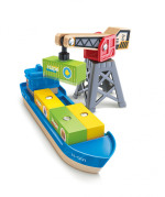 Hape Cargo Ship & Crane - Image 2