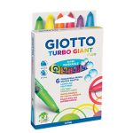 Giotto Turbo Giant Fluo Felt-tip Pens 6pcs