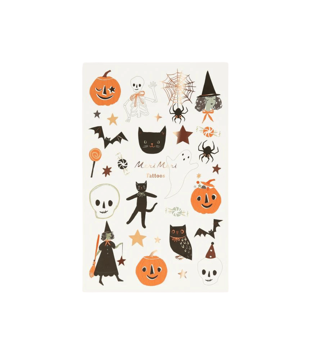 12 It's Halloween! Temporary Tattoos (x2 Sheets) - Image 1