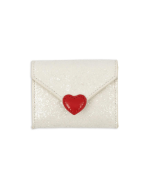 Love Letter Wallet, Cream Glitter
