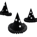 Honeycomb Witch Hat Decorations (x3)