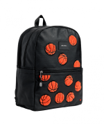 Kane Double Pocket Backpack, Fuzzy Basketballs - Image 3