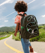Kane Double Pocket Backpack, Fuzzy Snake - Image 2