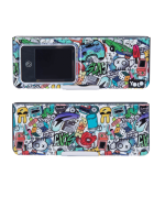 Retro LCD Pencil Case, Black Graffiti