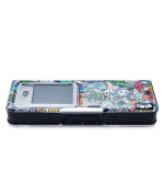 Retro LCD Pencil Case, Black Graffiti - Image 2