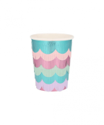 Meri Meri Mermaid Scalloped Fringe Cups (x8) - Image 3