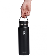 Wide Mouth 1.2L Bottle, Black - Image 2