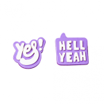 Kiddoz Hell Yeah/Yes Pins