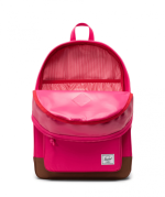 Heritage Youth Backpack Fuschia Purple/Saddle Brown - Image 3