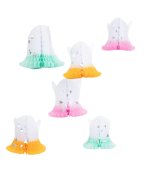 Ombre Ghost Hanging Decorations (x6)