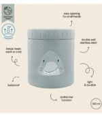 Insulated Lunch Pot 500ml, Mr. Shark - Image 4