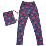 Blue Retro Checker Leggings