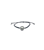Mardi B&W Skeleton Bracelet, Black