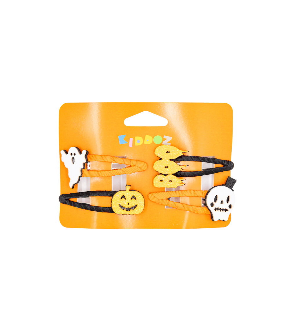 13 Kiddoz Halloween Boo Hairclips Set Of 4 - Image 1