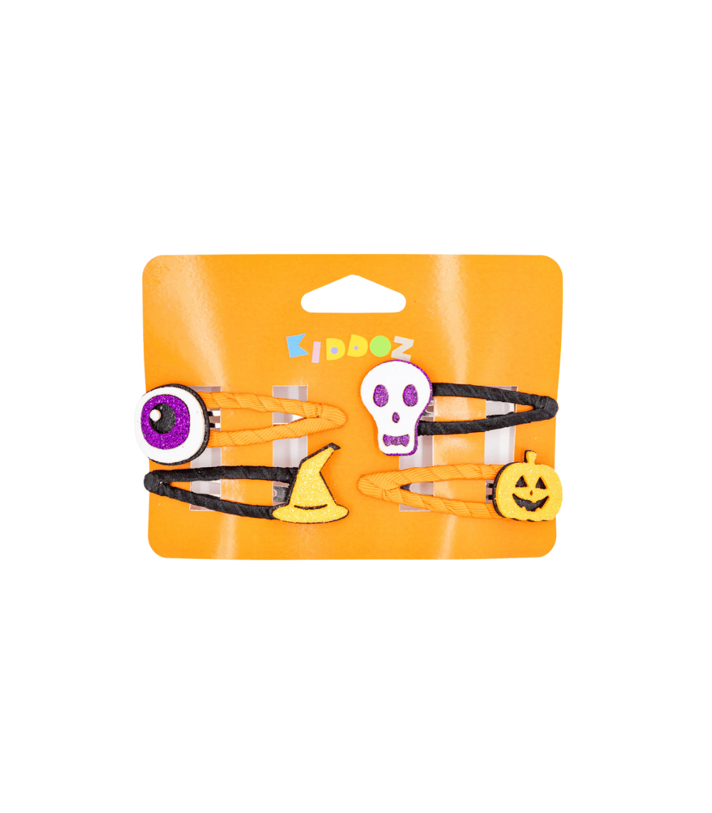 15 Kiddoz Halloween Scary Eye Hairclips Set Of 4 - Image 1