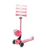 Globber Scooter Go.Up Baby Lights 360 Coral Pink - Image 2