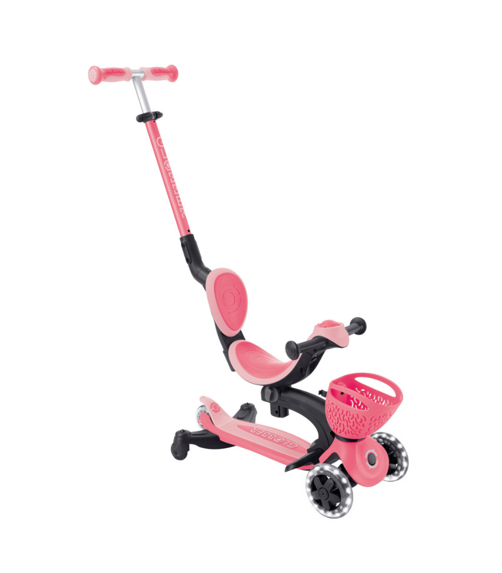 18 Globber Scooter Go.Up Baby Lights 360 Coral Pink - Image 1