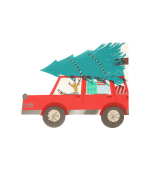 Meri Meri Driving Reindeer Napkins (x16)