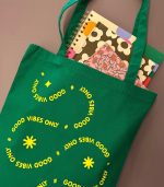 Good Vibes Only Personalized Tote Bag - Image 2