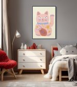 Lucky Cat, 70x100cm - Image 2