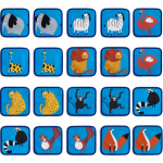 Memory Board Game - Animals