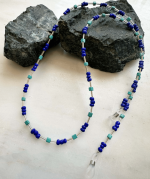 Beaded Sunglasses Strap, Ocean Breeze - Image 2