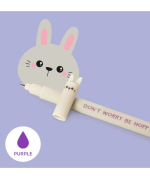 Erasable Gel Pen "Don't Worry Be Hoppy" Bunny - Image 2