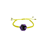 Mardi Black Cat Bracelet, Neon Yellow