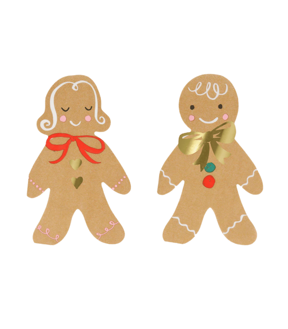 meri meri xmas Meri Meri Gingerbread Napkins (x16) - Image 1