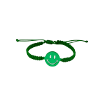 Anastasia Kessaris for The Wonder Room Green Smiley Face Bracelet