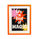 It's A Kind Of Magic(Orange) - Framed Art Print, 39x30cm