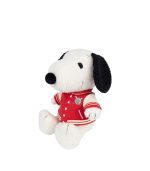 Snoopy Sitting with Varsity Jacket Cream, 25cm