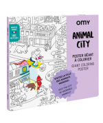 Giant Coloring Poster Animal City