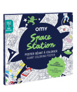 OMY Giant Coloring Poster, Space Station