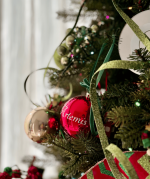 Personalized Christmas Ornament - Red - Image 2